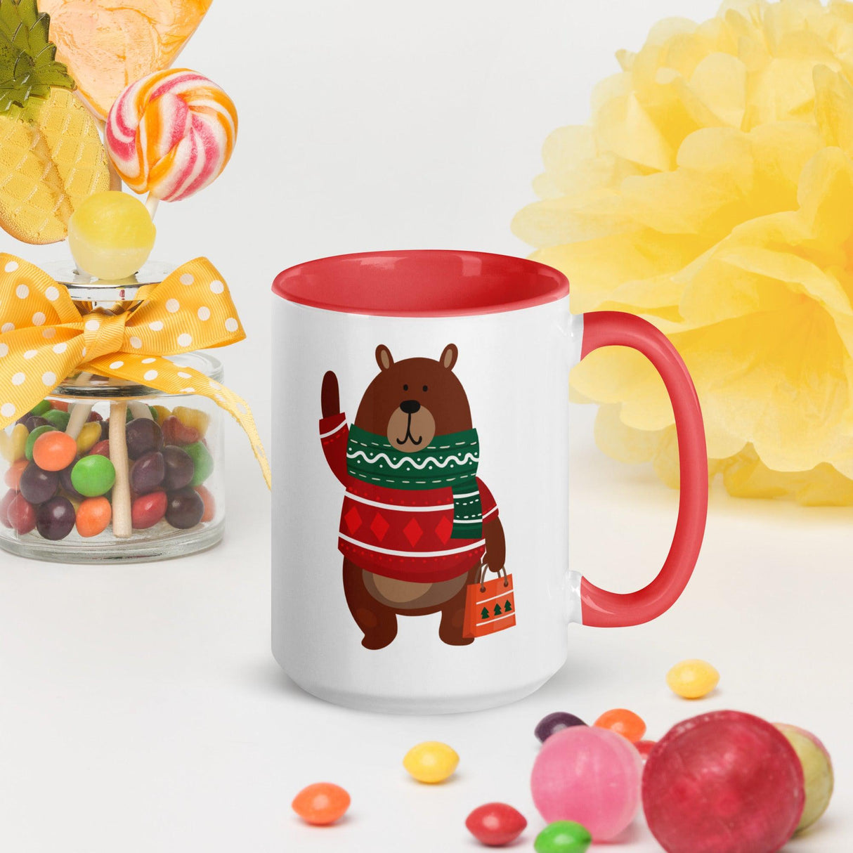 Christmas Bear (Christmas Mugs)-Mugs-Swish Embassy