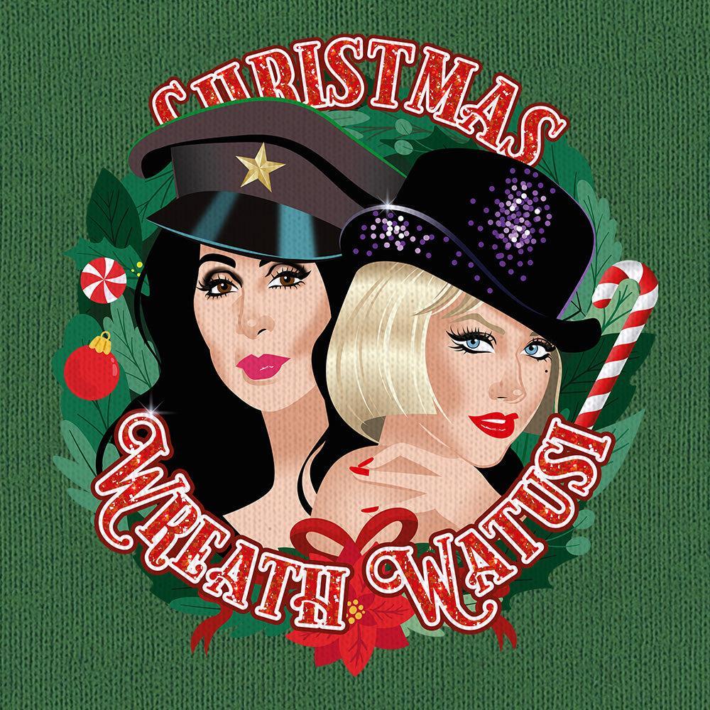 Christmas Wreath Watusi-Christmas T-Shirts-Swish Embassy