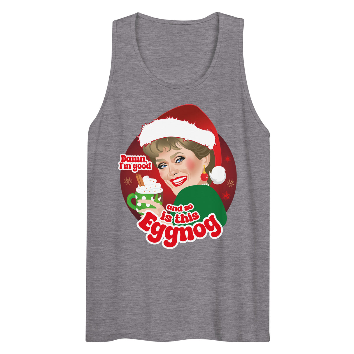 Damn Eggnog (Tank top)-Tank Top-Swish Embassy