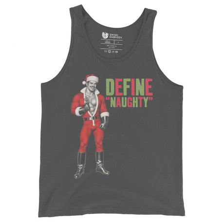 Define Naughty (Tank Top)-Christmas Tanks-Swish Embassy