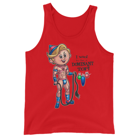 Dom Top Elf (Tank Top)-Christmas Tank Tops-Swish Embassy