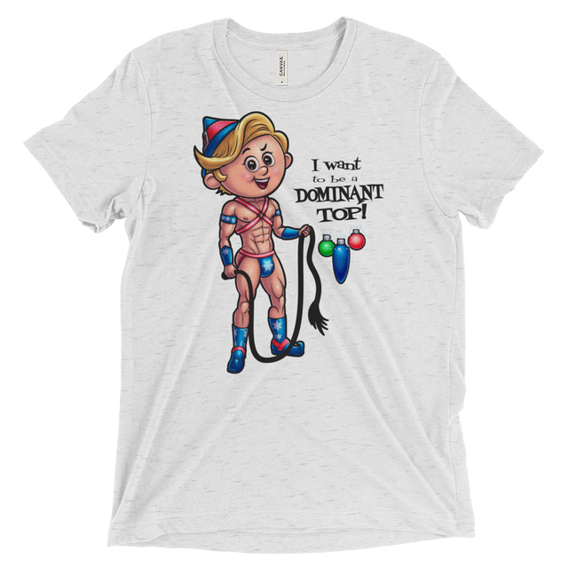 Dom Top Elf (Triblend)-Triblend T-Shirt-Swish Embassy