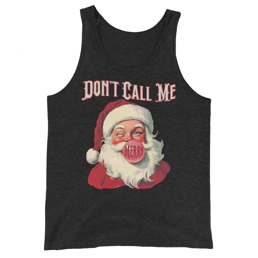 Don't Call Me Merry (Tank Top)-Christmas Tank Tops-Swish Embassy