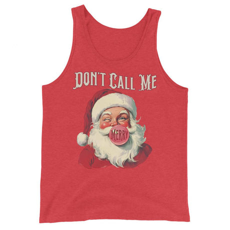 Don't Call Me Merry (Tank Top)-Christmas Tank Tops-Swish Embassy