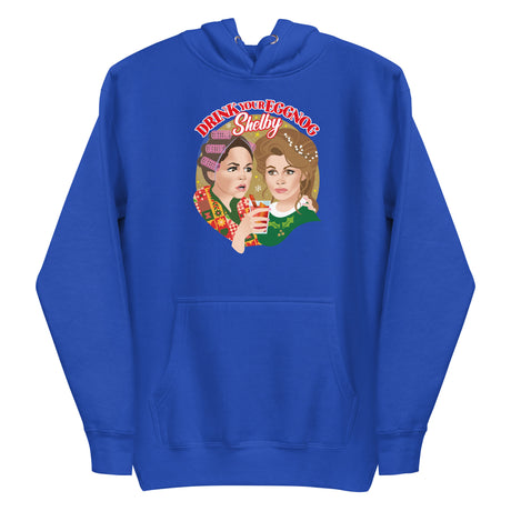 Drink Your Eggnog Shelby (Hoodie)-Christmas Hoodies-Swish Embassy