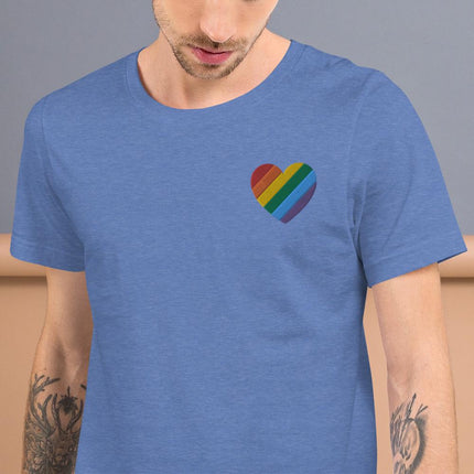 Embroidered Pride Heart-Embroidered T-Shirts-Swish Embassy