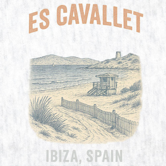 Es Cavallet Beach-T-Shirts-Swish Embassy