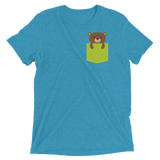 Faux Pocket Bear (Triblend)-Triblend T-Shirt-Swish Embassy