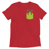 Faux Pocket Bear (Triblend)-Triblend T-Shirt-Swish Embassy