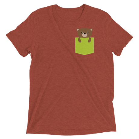 Faux Pocket Bear (Triblend)-Triblend T-Shirt-Swish Embassy