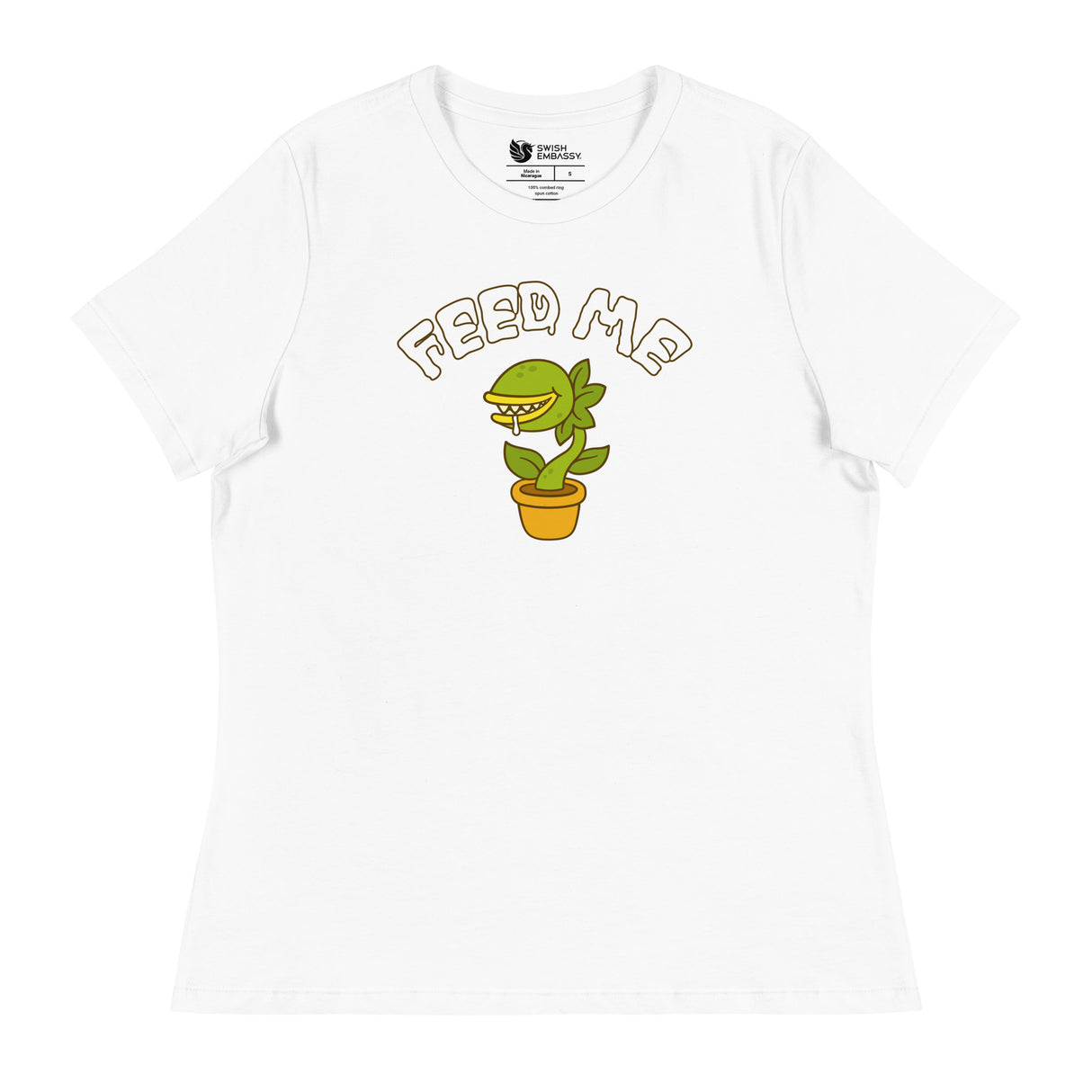 Feed Me (Women's Relaxed T-Shirt)-Women's T-Shirts-Swish Embassy