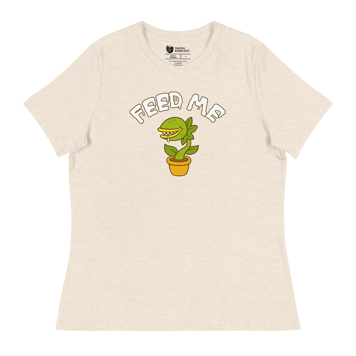 Feed Me (Women's Relaxed T-Shirt)-Women's T-Shirts-Swish Embassy