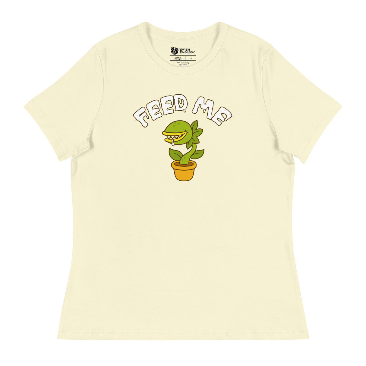 Feed Me (Women's Relaxed T-Shirt)-Women's T-Shirts-Swish Embassy