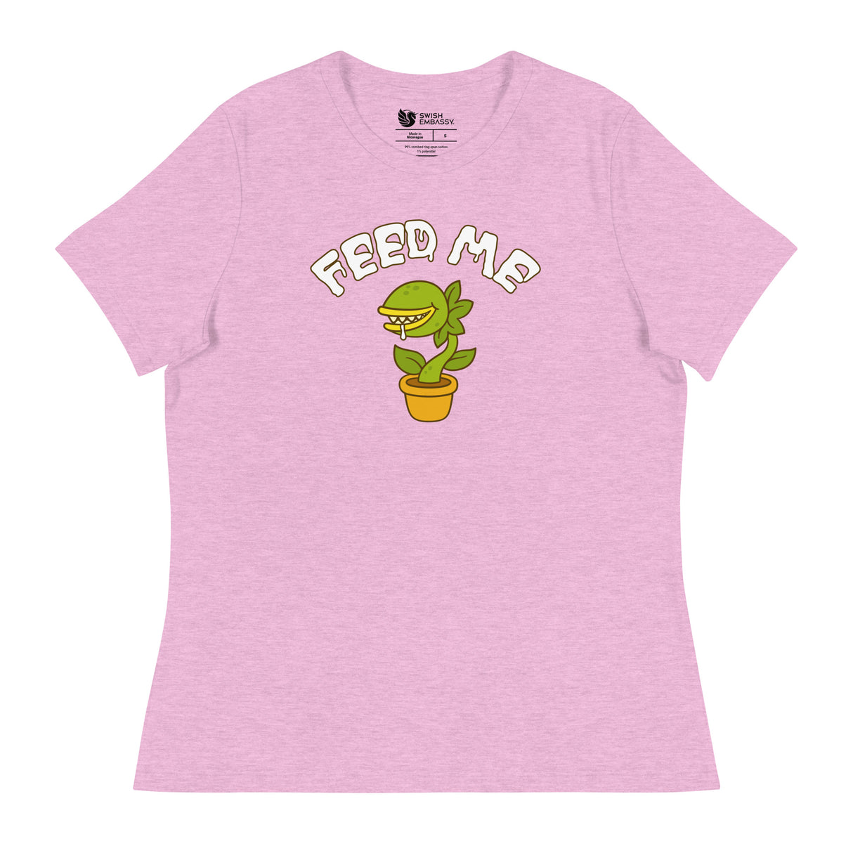 Feed Me (Women's Relaxed T-Shirt)-Women's T-Shirts-Swish Embassy