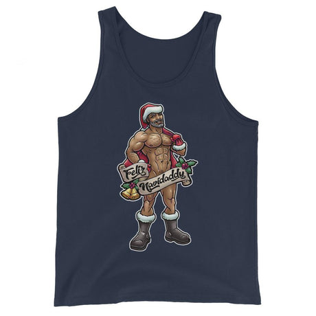 Feliz Navidaddy (Tank Top)-Christmas Tank Tops-Swish Embassy