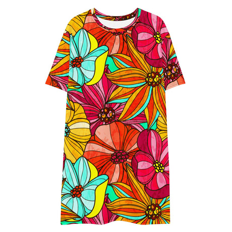 Festive Flowers (Kaftan Shirt)-Kaftan Shirt-Swish Embassy