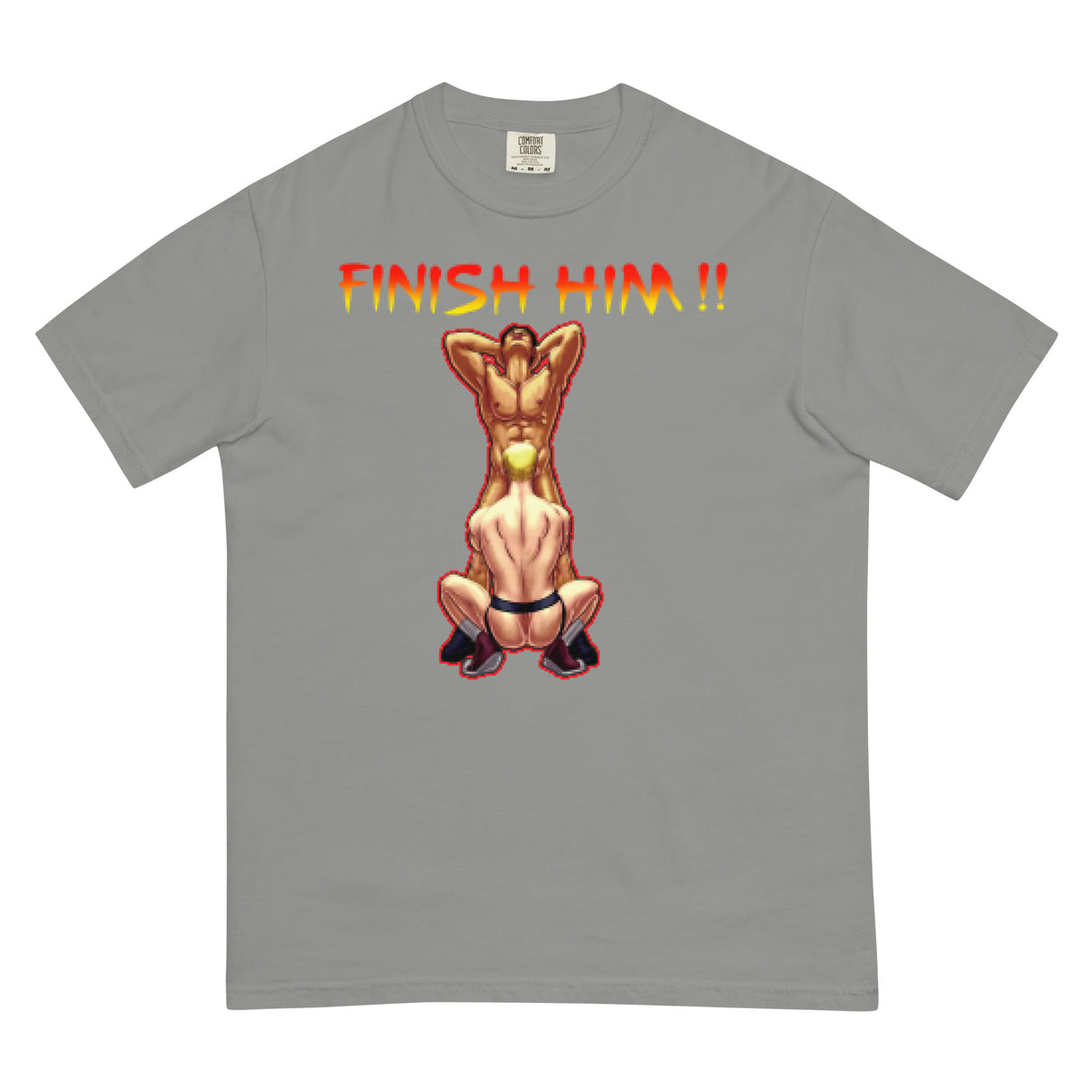 Finish Him (Boxy Tee)-Boxy T-Shirt-Swish Embassy