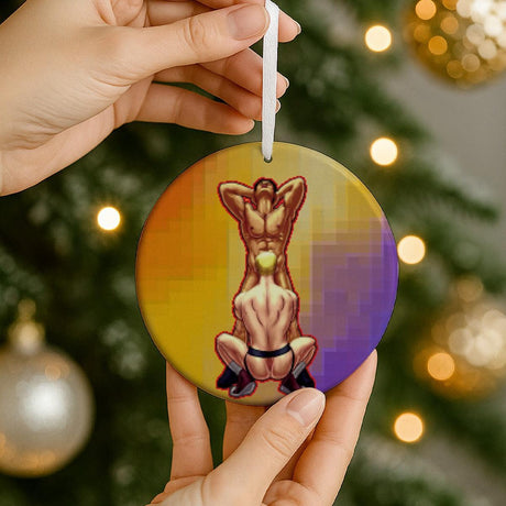 Finish Him (Ceramic Holiday Keepsake)-Ceramic Holiday Keepsake-Swish Embassy