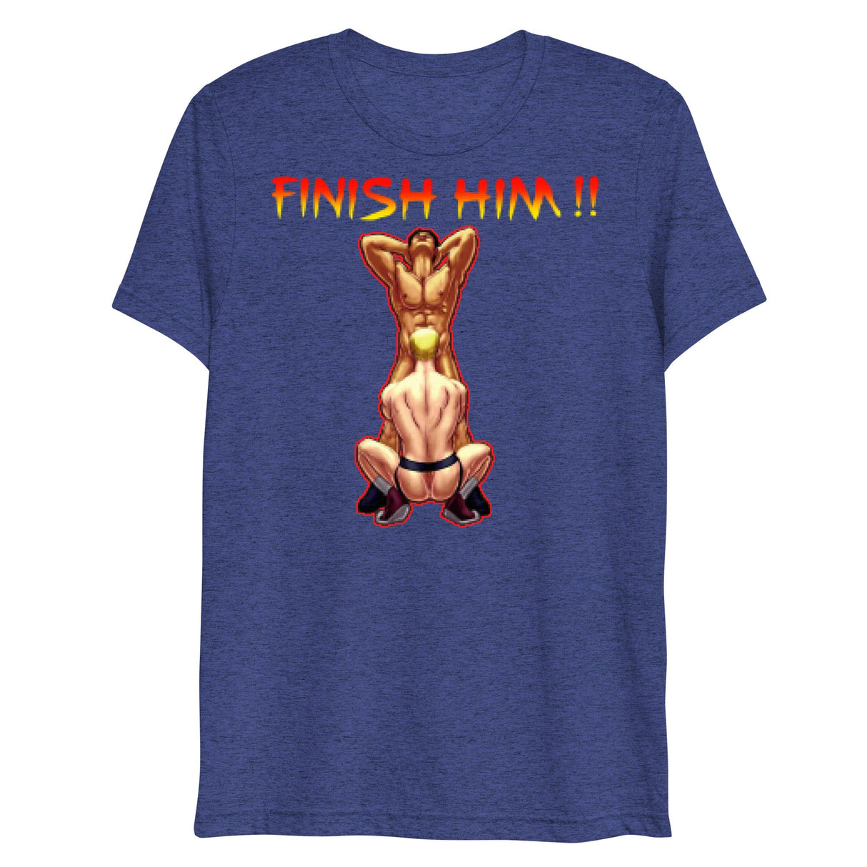 Finish Him (Triblend)-Triblend T-Shirt-Swish Embassy