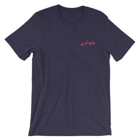 Flamingo (Embroidered T-Shirt)-Embroidered T-Shirts-Swish Embassy