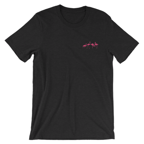 Flamingo (Embroidered T-Shirt)-Embroidered T-Shirts-Swish Embassy