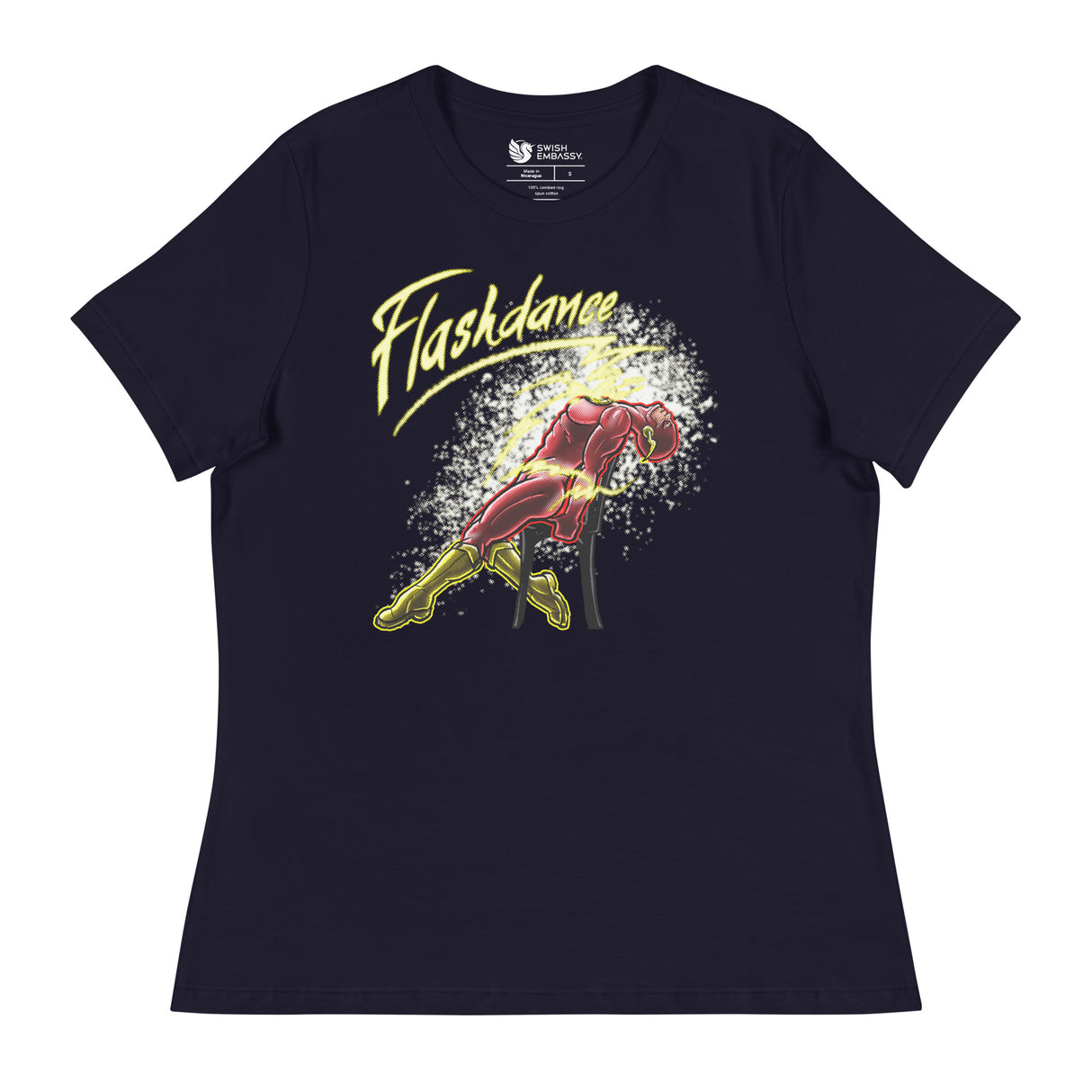 Flashdance (Women's Relaxed T-Shirt)-Women's T-Shirts-Swish Embassy