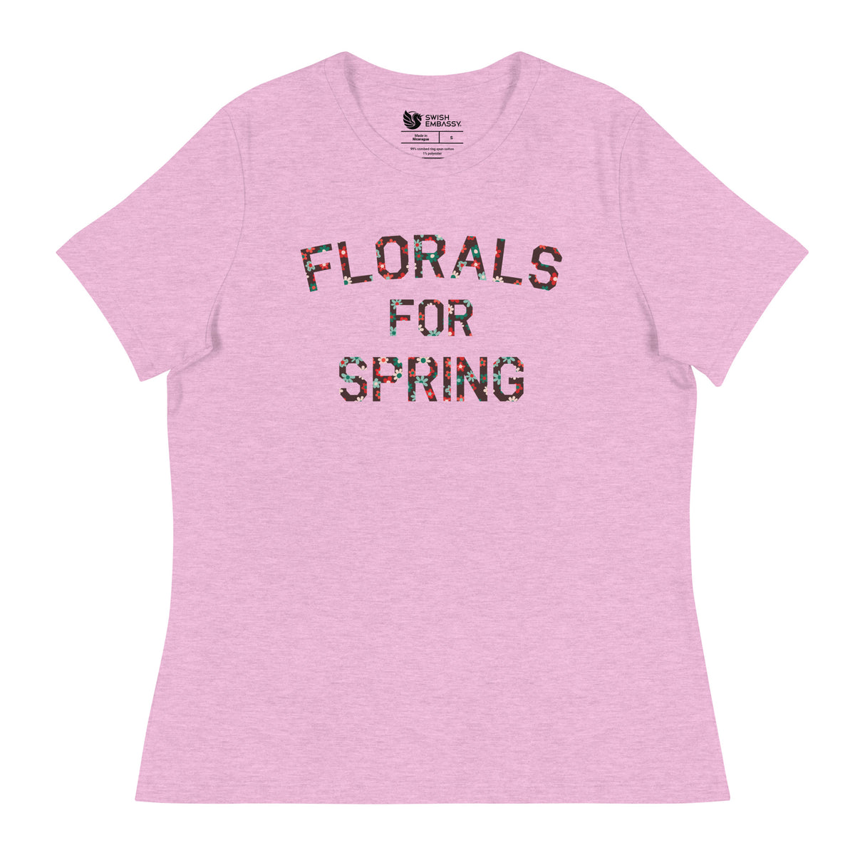 Florals for Spring (Women's Relaxed T-Shirt)-Women's T-Shirts-Swish Embassy
