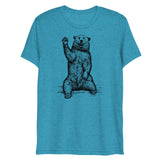 Friendly Bear (Triblend)-Triblend T-Shirt-Swish Embassy