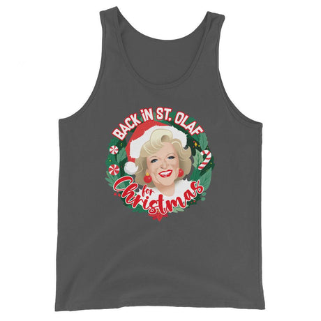 GG Back in St Olaf Christmas (Tank Top)-Christmas Tank Tops-Swish Embassy