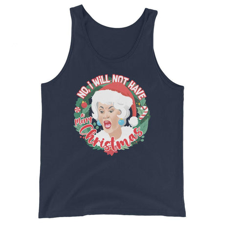 GG I Will Not Have A Merry XMas (Tank Top)-Christmas Tank Tops-Swish Embassy