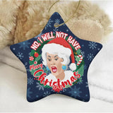 GG No I Will Not Have A Merry Xmas (Ceramic Holiday Keepsake)-Ceramic Holiday Keepsake-Swish Embassy