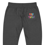 Gay and Tired (Pocket Print Sweatpants)-Sweatpants-Swish Embassy