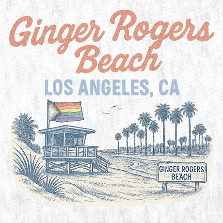 Ginger Rogers Beach-T-Shirts-Swish Embassy
