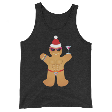 Gingerbread Circuit Man (Tank Top)-Christmas Tank Tops-Swish Embassy