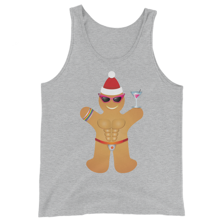 Gingerbread Circuit Man (Tank Top)-Christmas Tank Tops-Swish Embassy