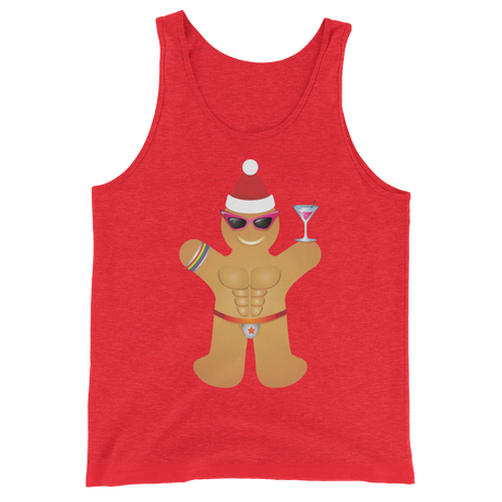 Gingerbread Circuit Man (Tank Top)-Christmas Tank Tops-Swish Embassy