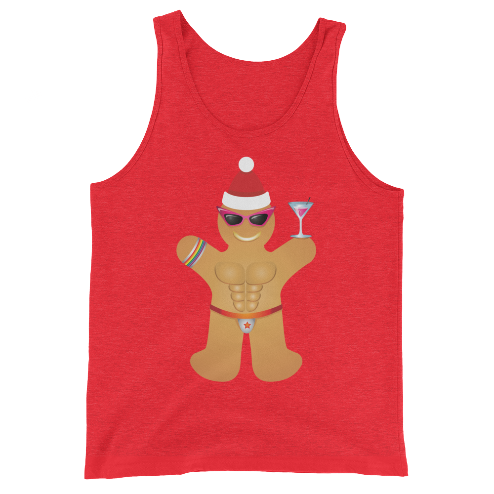 Gingerbread Circuit Man (Tank Top)-Christmas Tanks-Swish Embassy