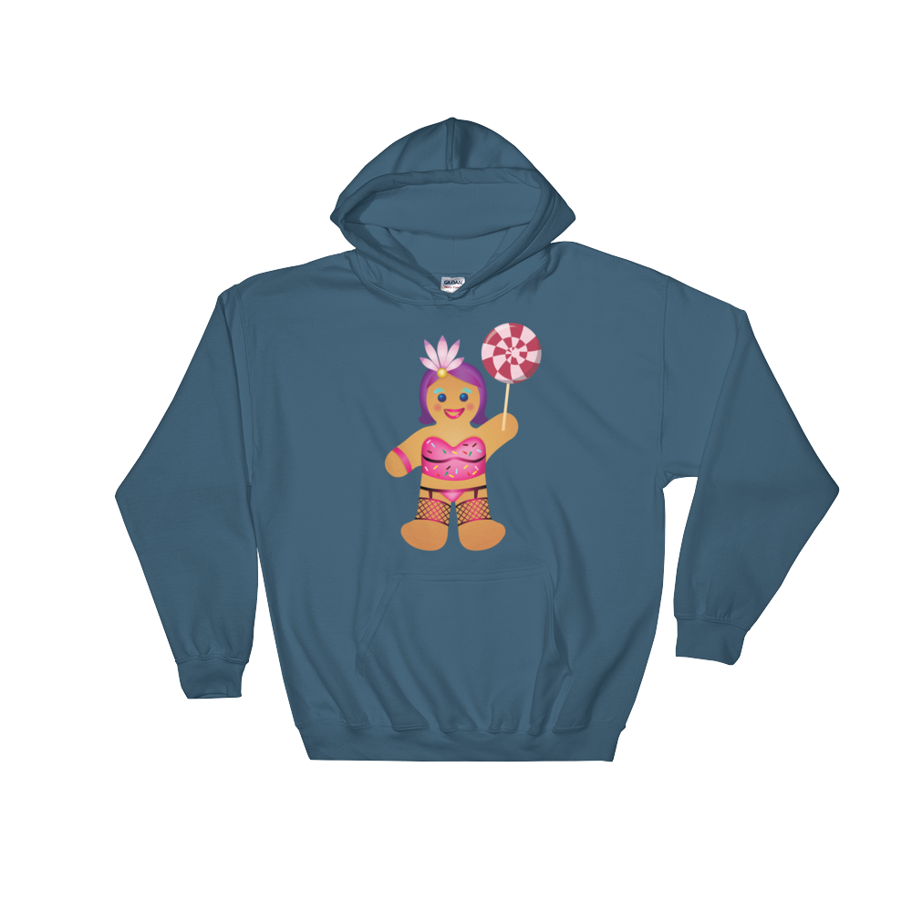 Gingerbread Drag Queen (Hoodie)-Christmas Hoodies-Swish Embassy