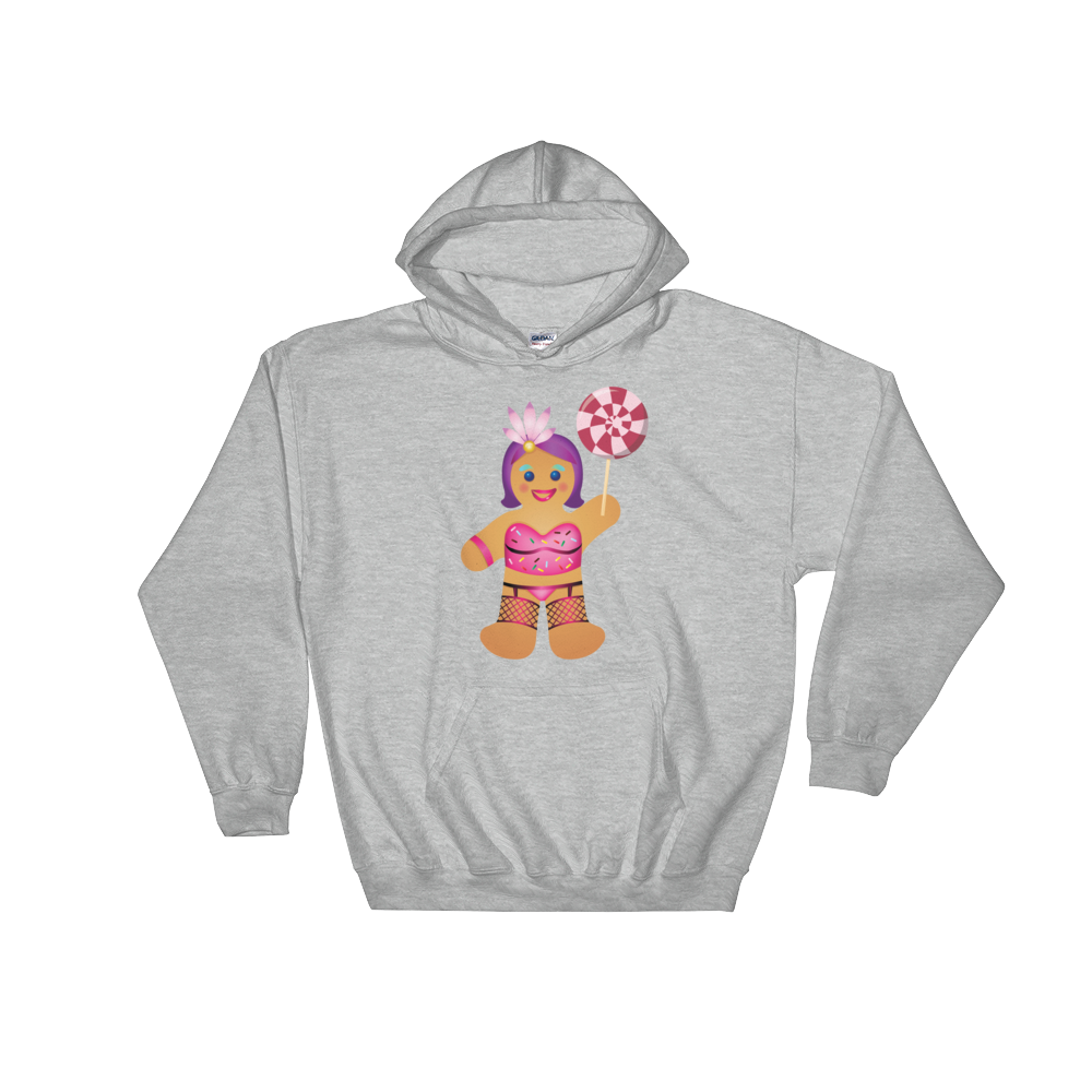 Gingerbread Drag Queen (Hoodie)-Christmas Hoodies-Swish Embassy