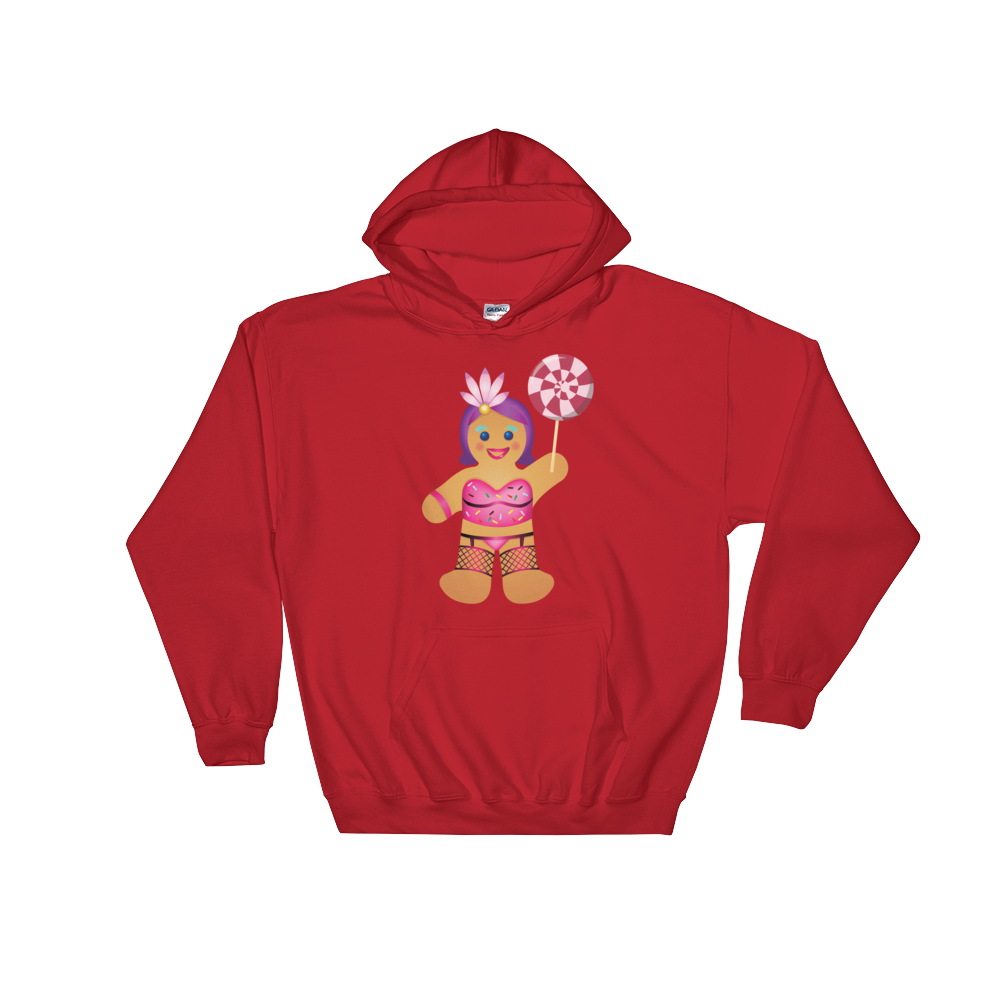 Gingerbread Drag Queen (Hoodie)-Christmas Hoodies-Swish Embassy