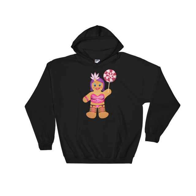 Gingerbread Drag Queen (Hoodie)-Christmas Hoodies-Swish Embassy