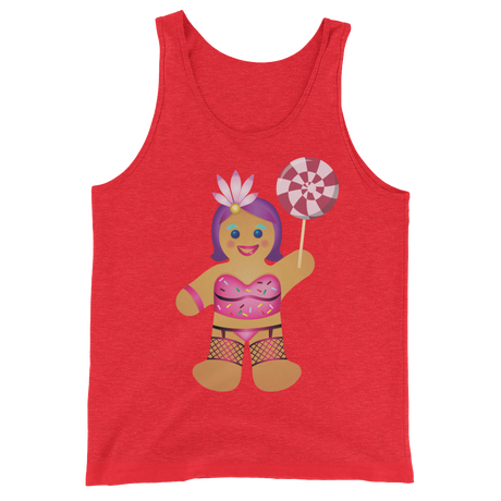Gingerbread Drag Queen (Tank Top)-Christmas Tank Tops-Swish Embassy