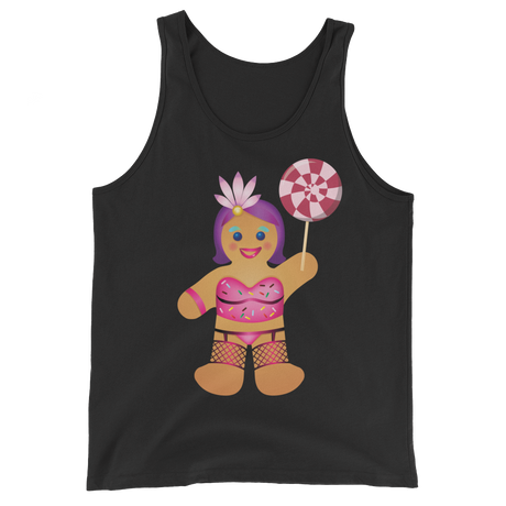 Gingerbread Drag Queen (Tank Top)-Christmas Tank Tops-Swish Embassy