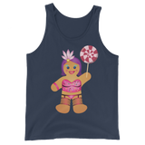 Gingerbread Drag Queen (Tank Top)-Christmas Tank Tops-Swish Embassy