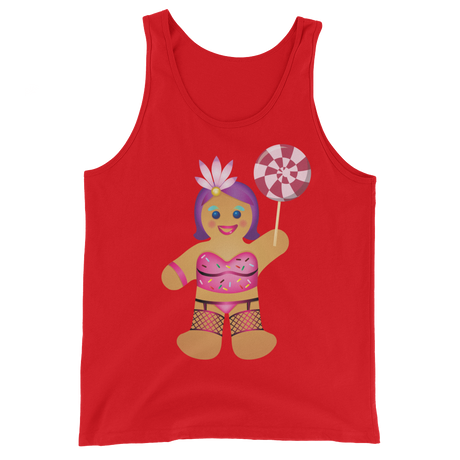 Gingerbread Drag Queen (Tank Top)-Christmas Tank Tops-Swish Embassy