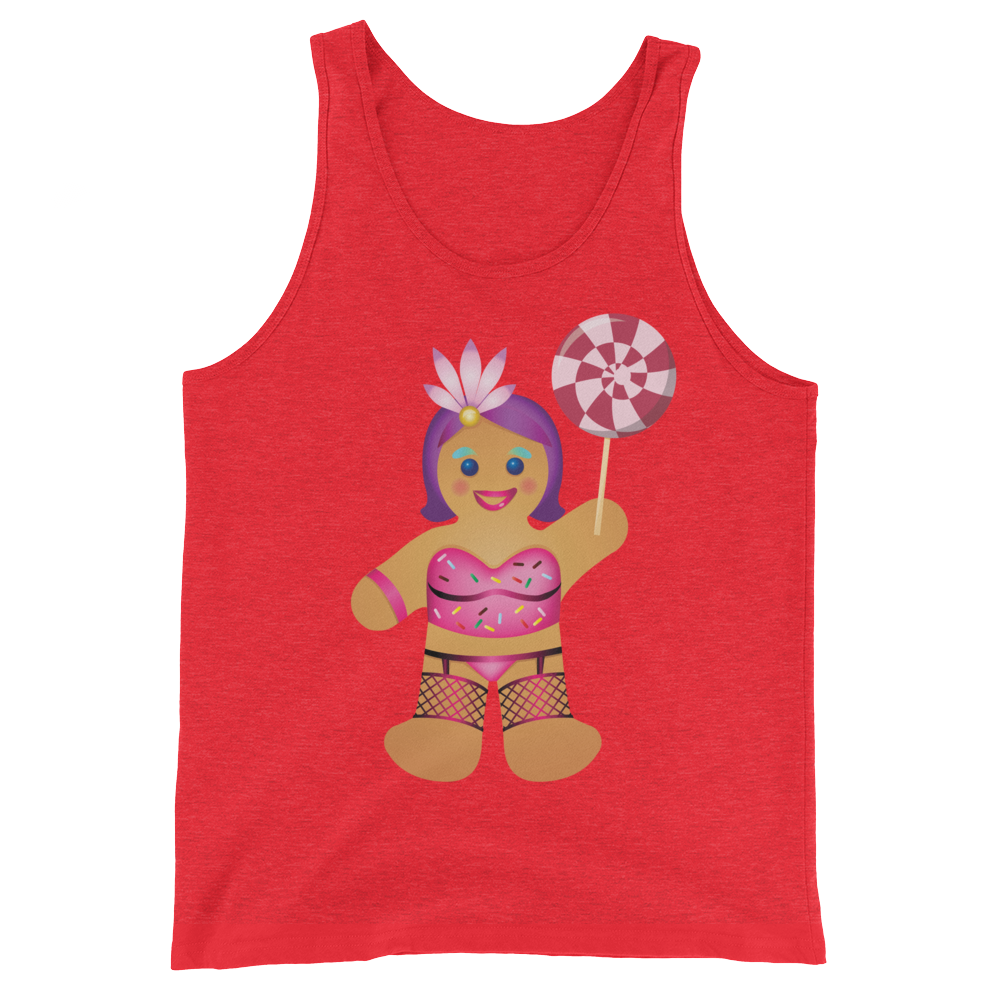 Gingerbread Drag Queen (Tank Top)-Christmas Tanks-Swish Embassy