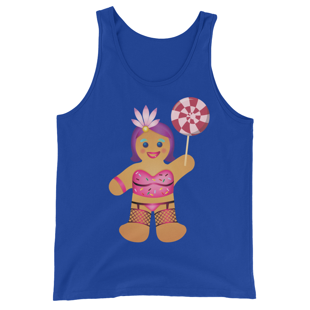 Gingerbread Drag Queen (Tank Top)-Christmas Tanks-Swish Embassy