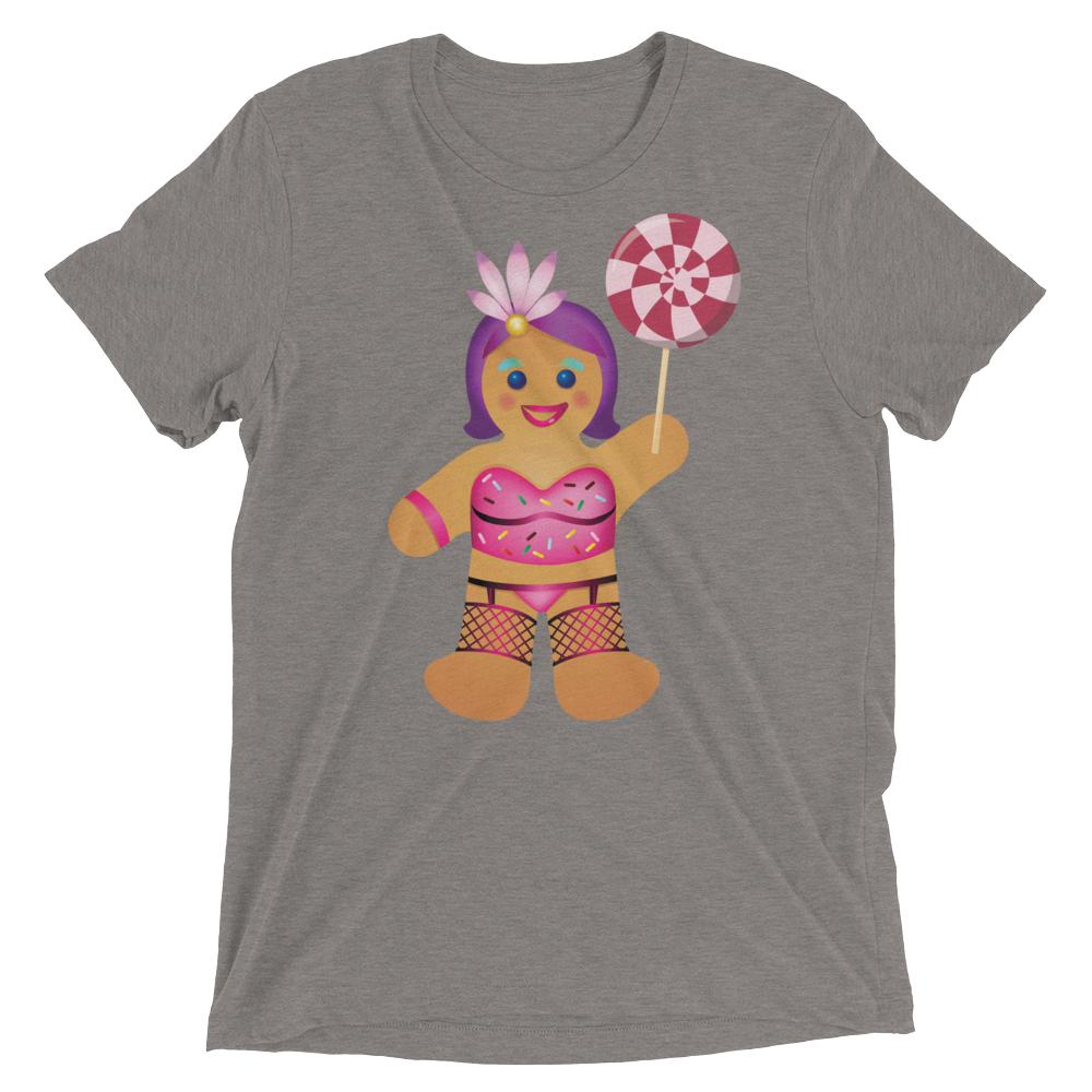 Gingerbread Drag Queen (Triblend)-Triblend T-Shirt-Swish Embassy