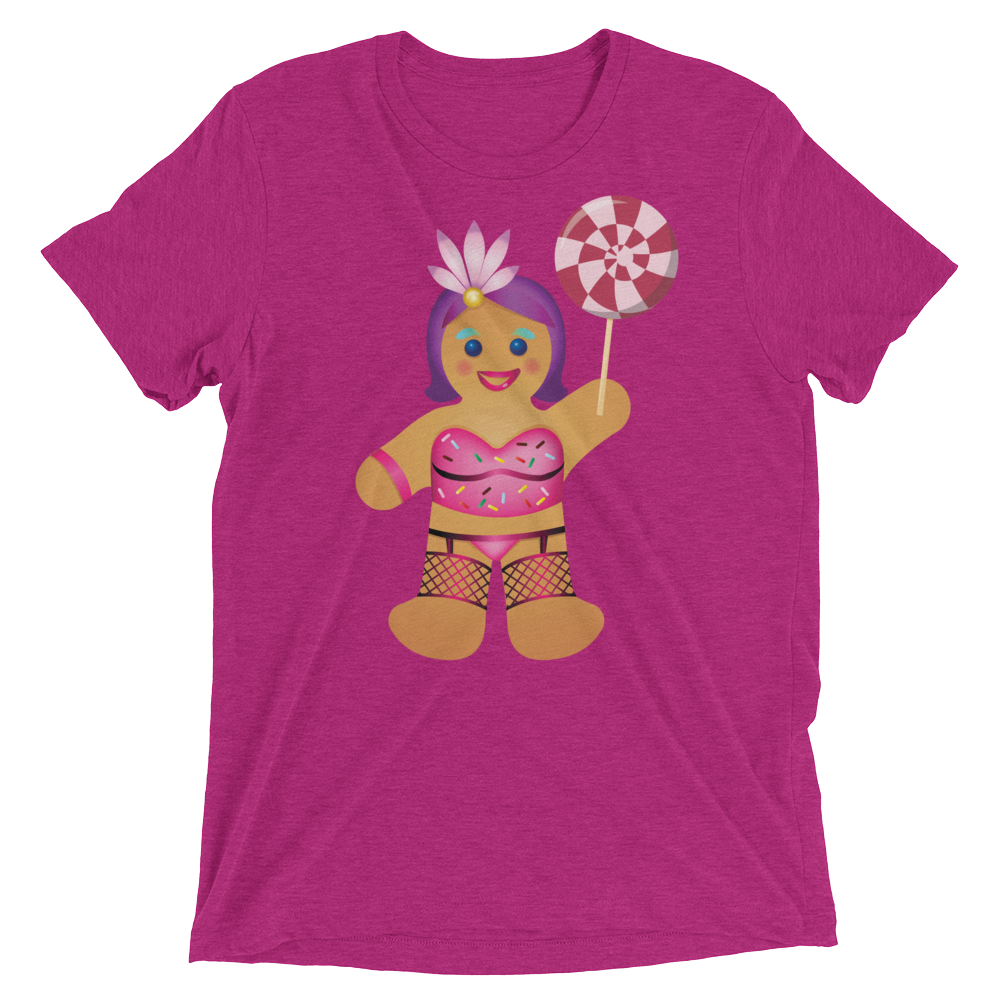 Gingerbread Drag Queen (Triblend)-Triblend T-Shirt-Swish Embassy