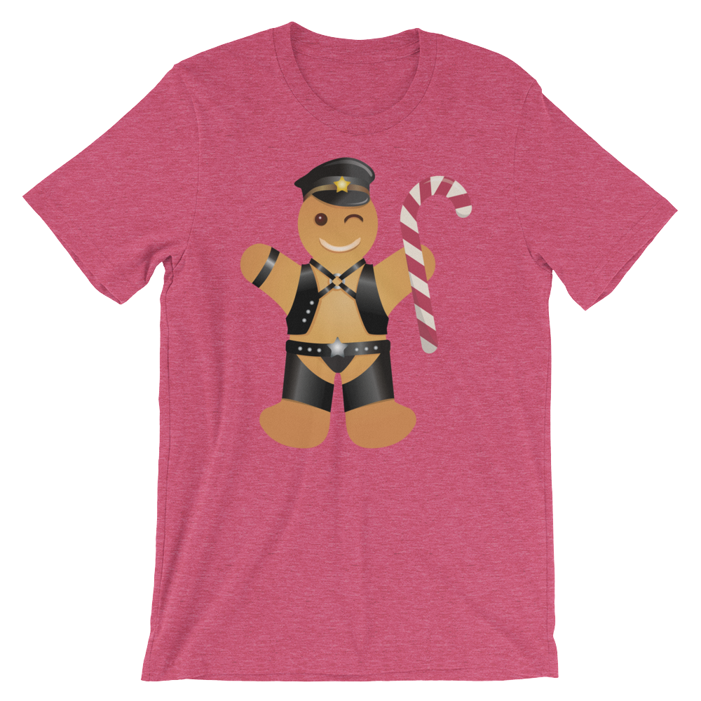 Gingerbread Leather Man-Christmas T-Shirts-Swish Embassy